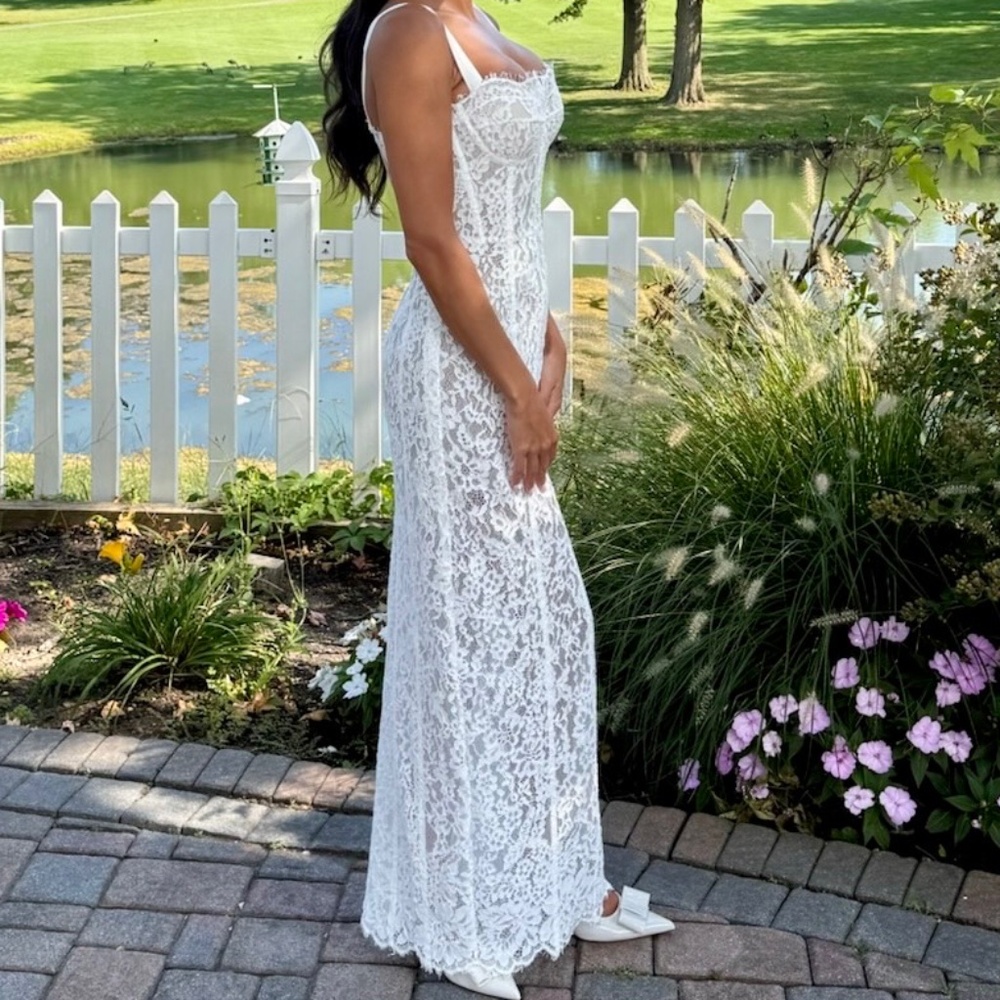 Helsa Lace Bustier Dress- Size Small
